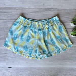 FRANCESCA'S pineapple relaxed fit sleep shorts size L